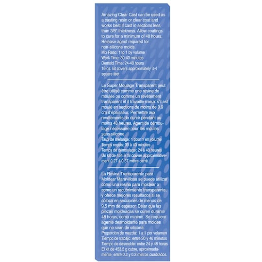 Alumilite Amazing Clear Cast 16oz Michaels Alumilite Amazing Clear Cast 16oz Michaels